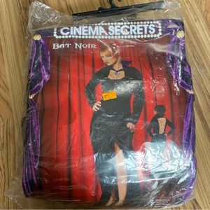 Bat Noir Adult Womens Costume Sexy Black Dress  Party Halloween Batgirl Large